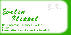 evelin klippel business card